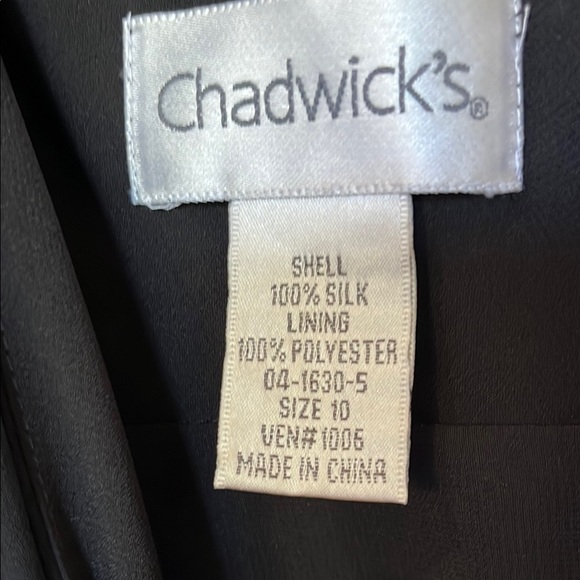 ELEGANT, Black, SILK Dress with Beaded Overlay.  Perfect for evening wear. - Picture 7 of 10